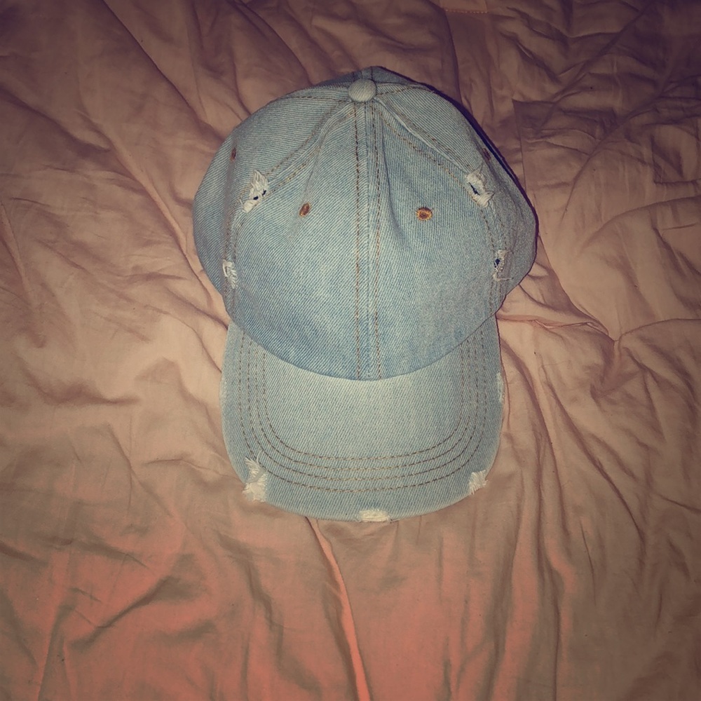 Distressed Denim Hat